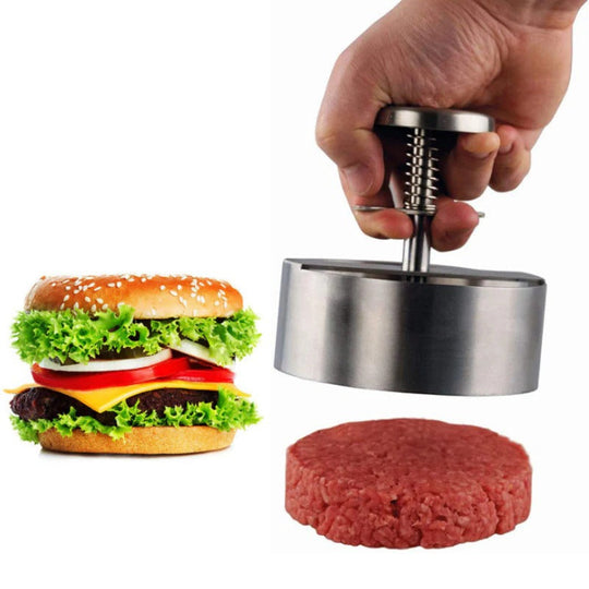 Burger Press with Stainless Steel Design and 5-Inch Mold