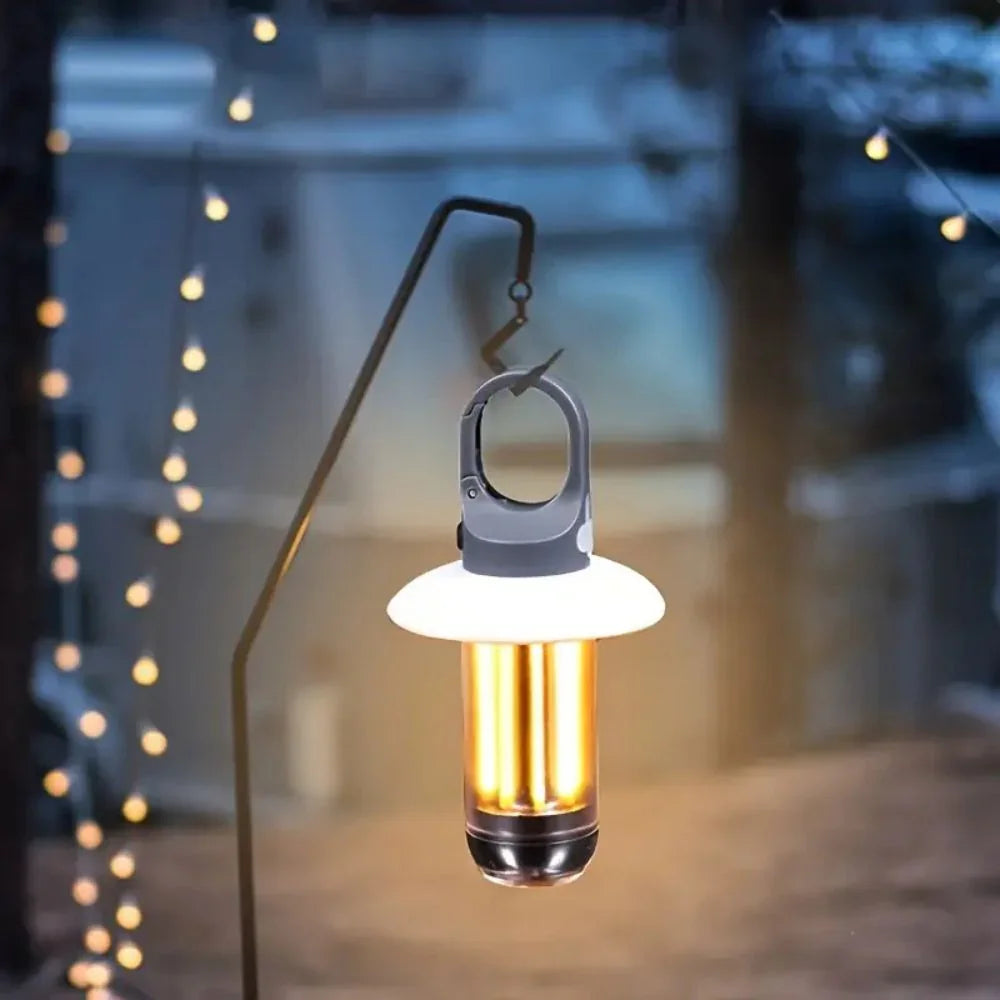 Camping Lantern with Rechargeable Battery and LED Light