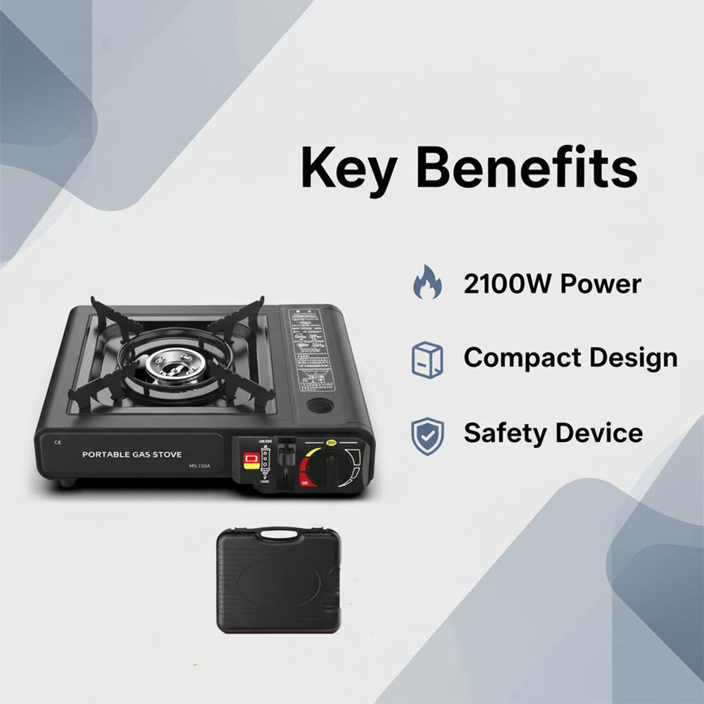 Camping Stove with Portable Design and 2100W Power