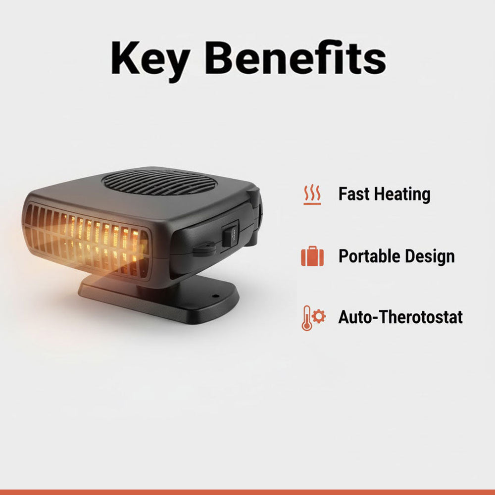 Car Heater with 150W Power and 12V Ceramic Design