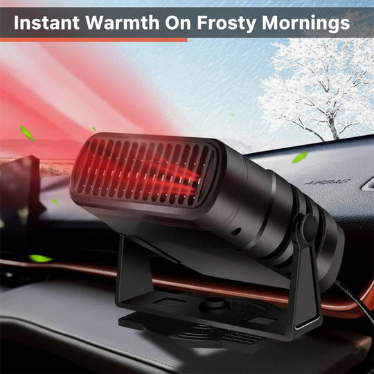 Car Heater with Portable Fan and 360° Rotation