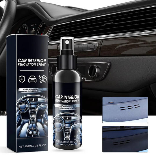 Car Interior Cleaning Kit with Upholstery Brush and Stain Remover
