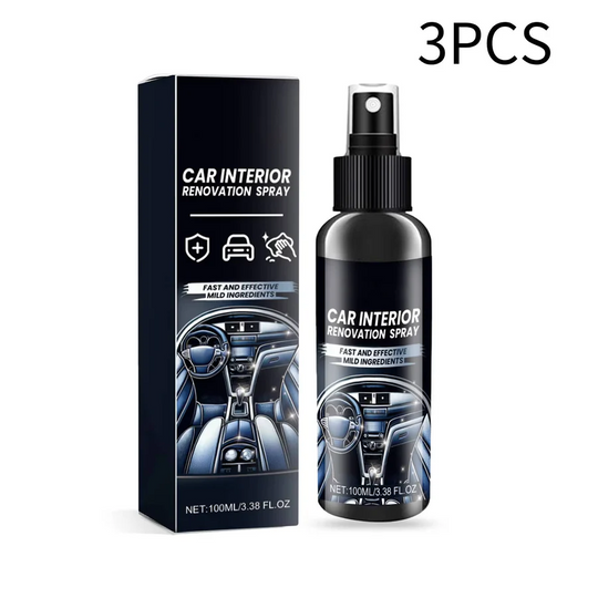 Car Interior Cleaning Kit with Upholstery Brush and Stain Remover