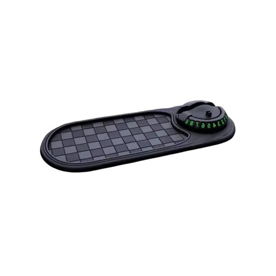 Car Phone Mount with Anti-Slip Base and Dash Mat
