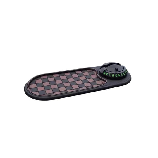 Car Phone Mount with Anti-Slip Base and Dash Mat