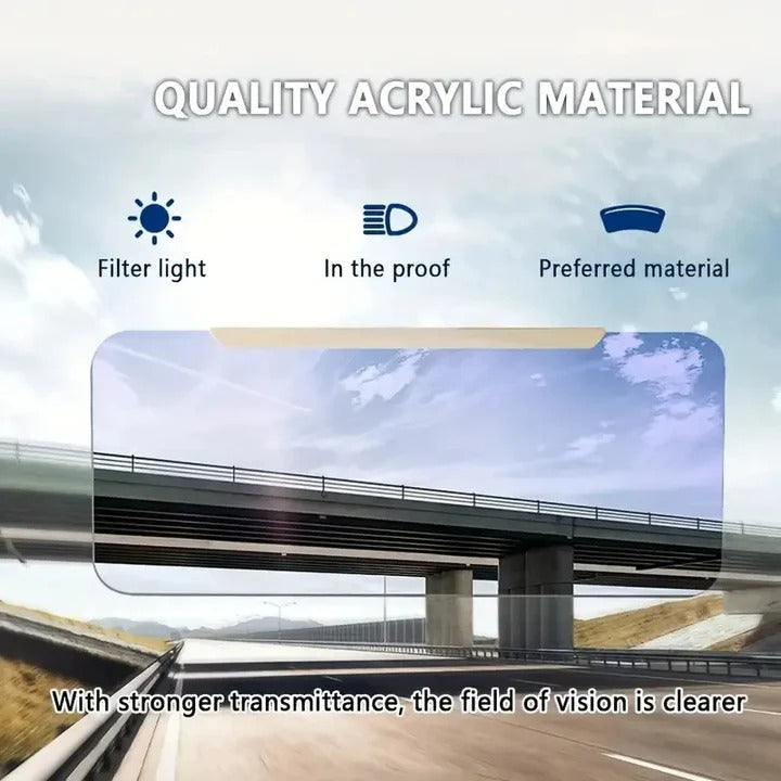 Car Sun Visor with Adjustable Extension and Polarized Filter