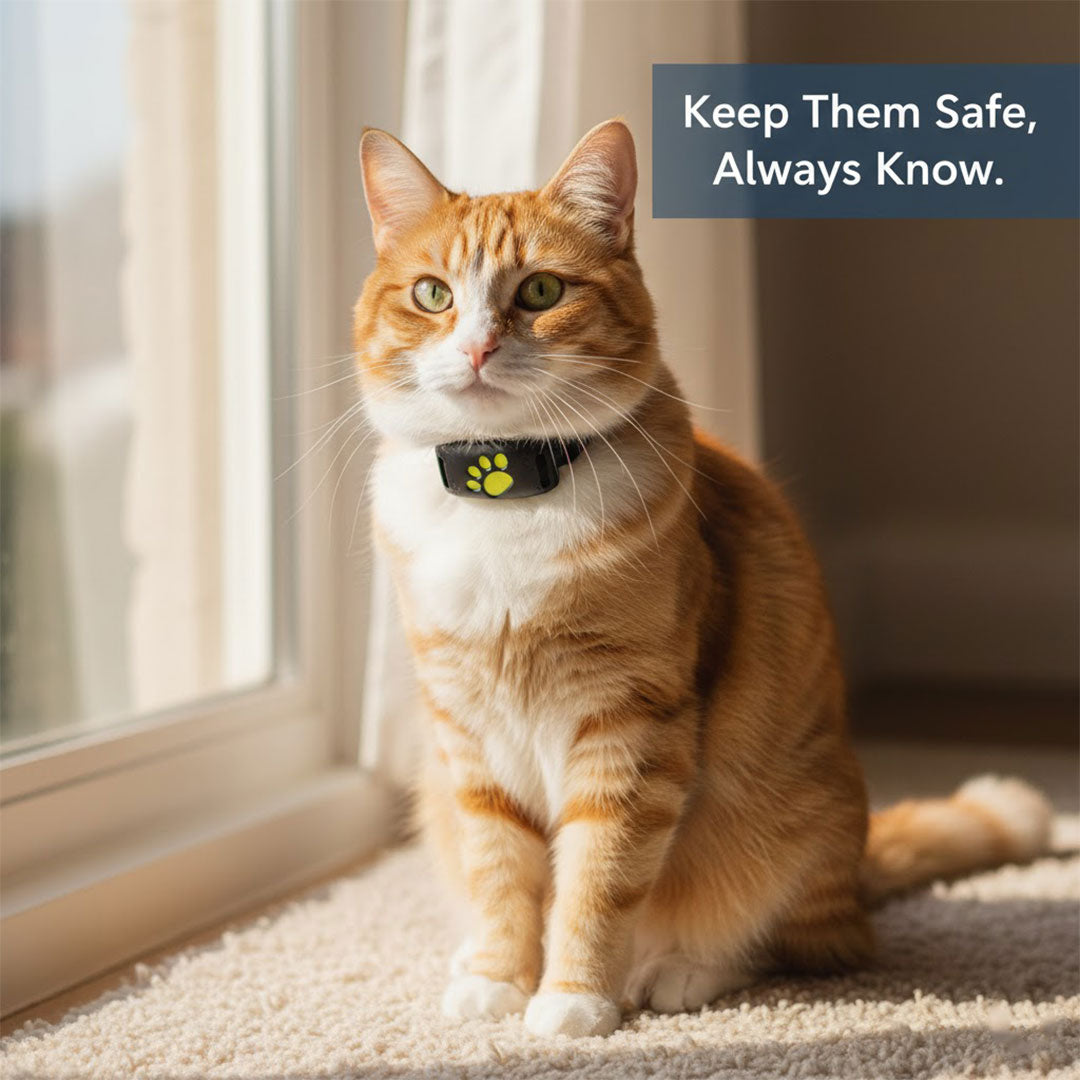 Cat Collar with GPS Tracking and Satellite Technology
