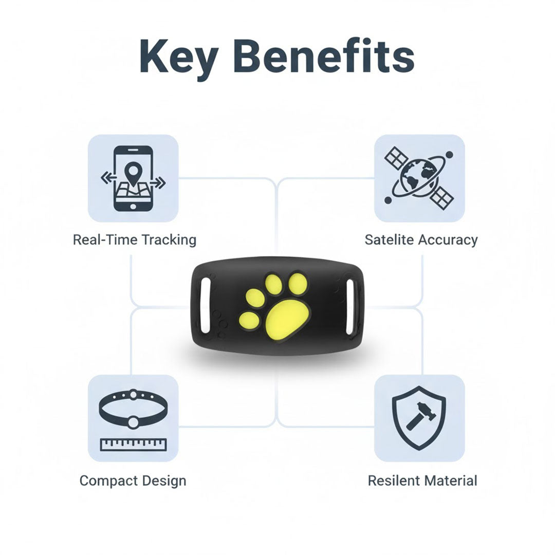 Cat Collar with GPS Tracking and Satellite Technology