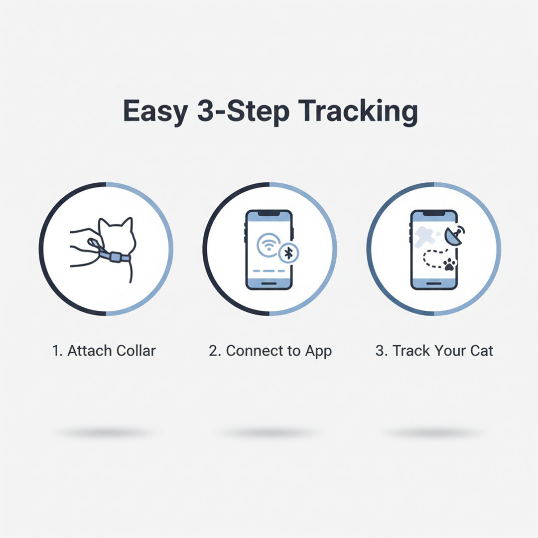 Cat Collar with GPS Tracking and Satellite Technology