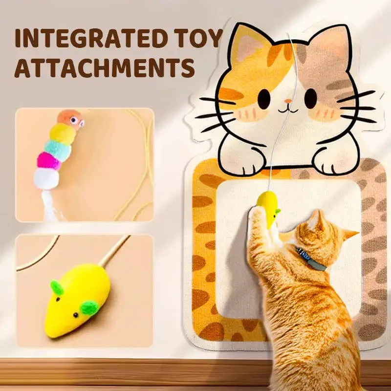 Cat Furniture with Wall Mount and Scratching Surface