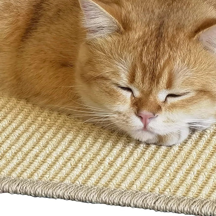 Cat Scratcher Mat with Sisal Material and Wall Mounting
