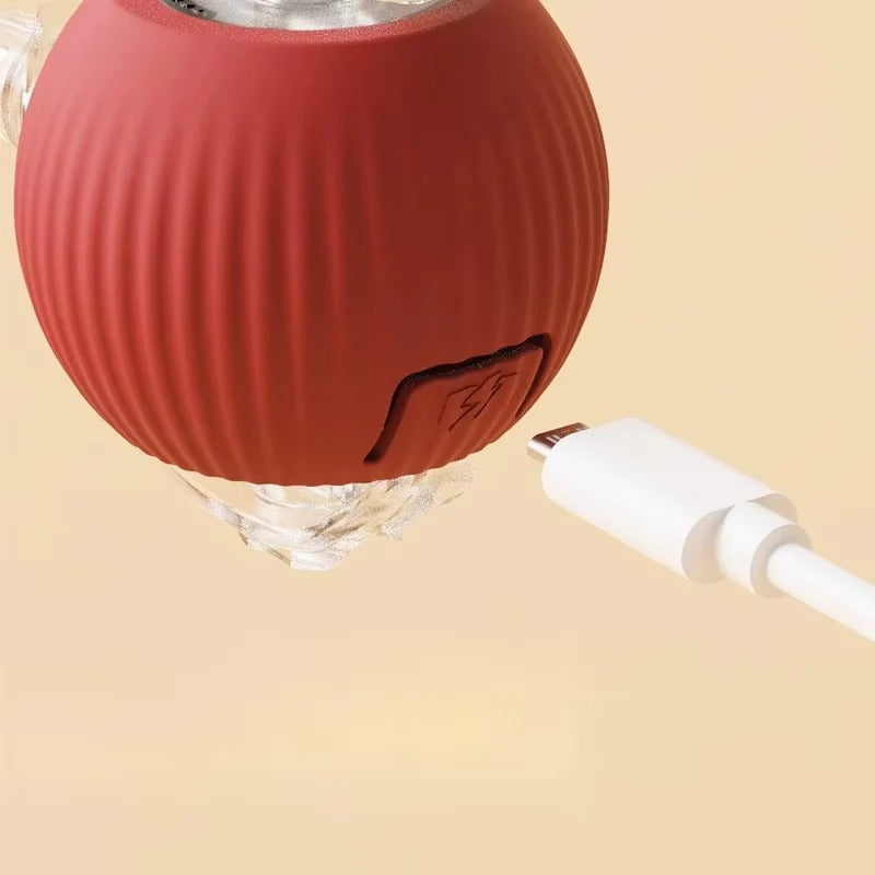 Cat Toy with Motorized Movement and Fiber Tail