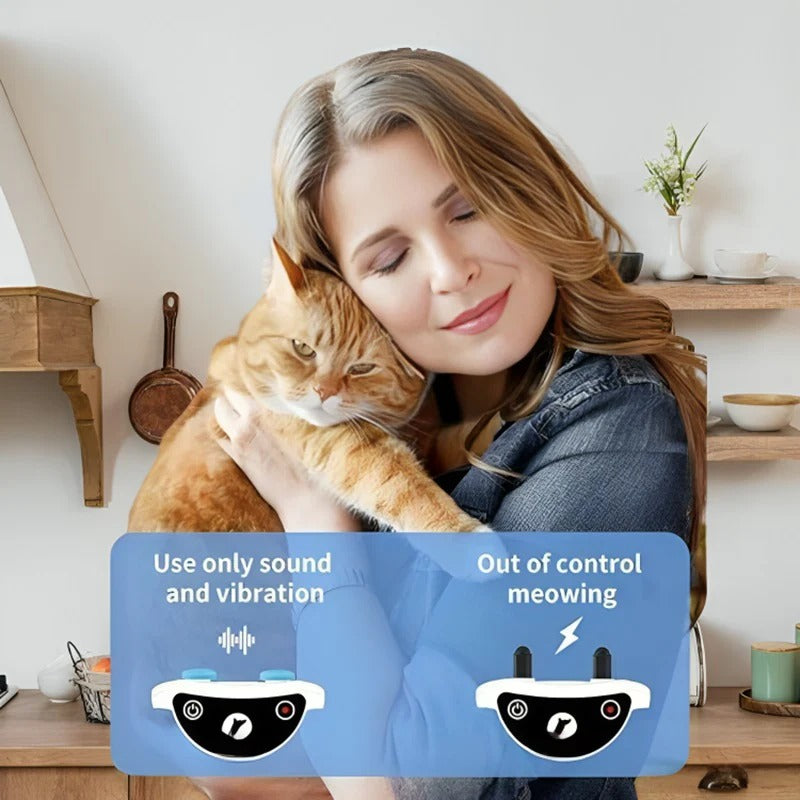 Cat Training Collar with Adjustable Sound and Vibration