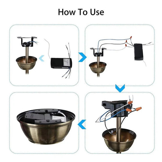 Ceiling Fan with Remote Control and Light Fixture