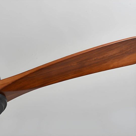 Ceiling Fan with Wooden Blades and LED Light