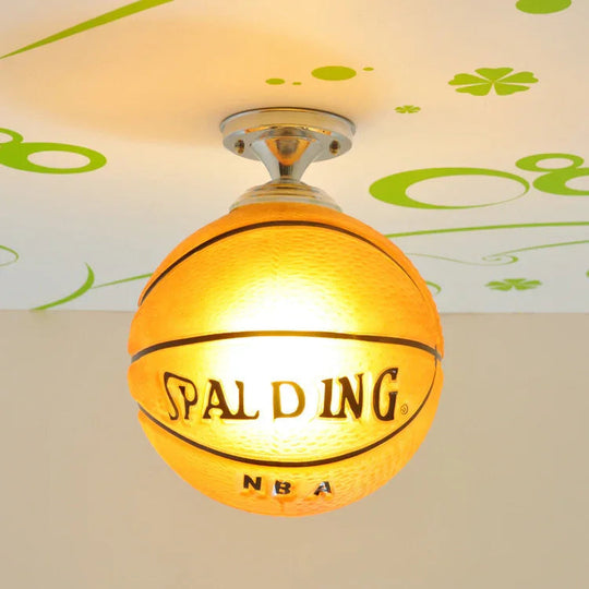 Ceiling Light with LED Illumination and Glass Design