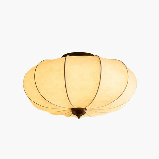Ceiling Light with Silk Shade and Modern Style