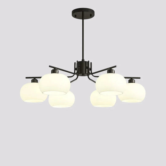 Chandelier with Bauhaus Style and LED Lighting