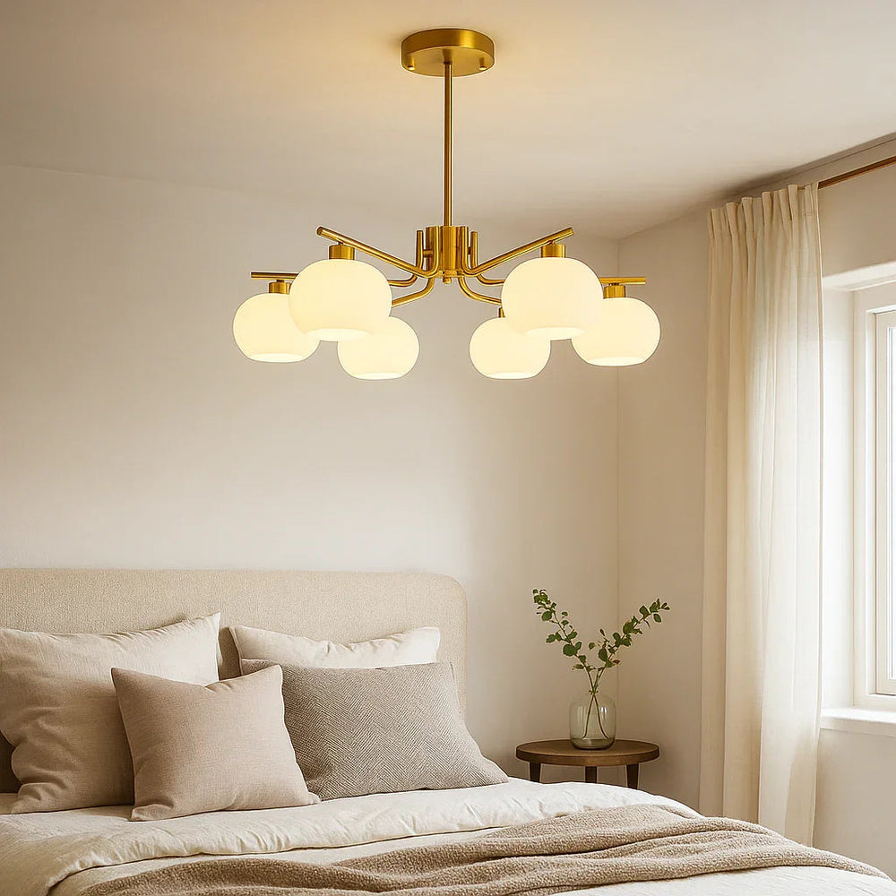 Chandelier with Bauhaus Style and LED Lighting
