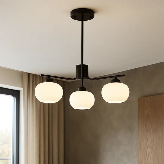 Chandelier with Bauhaus Style and LED Lighting