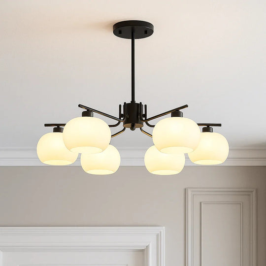 Chandelier with Bauhaus Style and LED Lighting