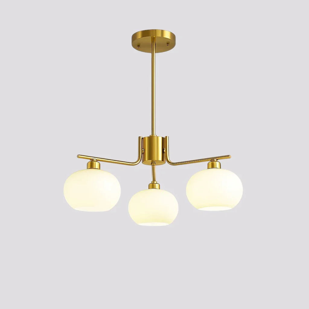 Chandelier with Bauhaus Style and LED Lighting
