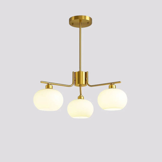 Chandelier with Bauhaus Style and LED Lighting