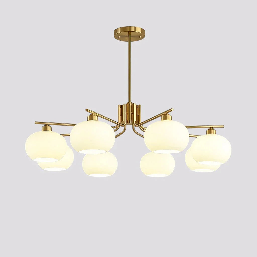 Chandelier with Bauhaus Style and LED Lighting