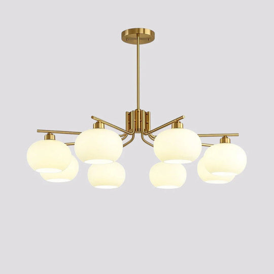 Chandelier with Bauhaus Style and LED Lighting