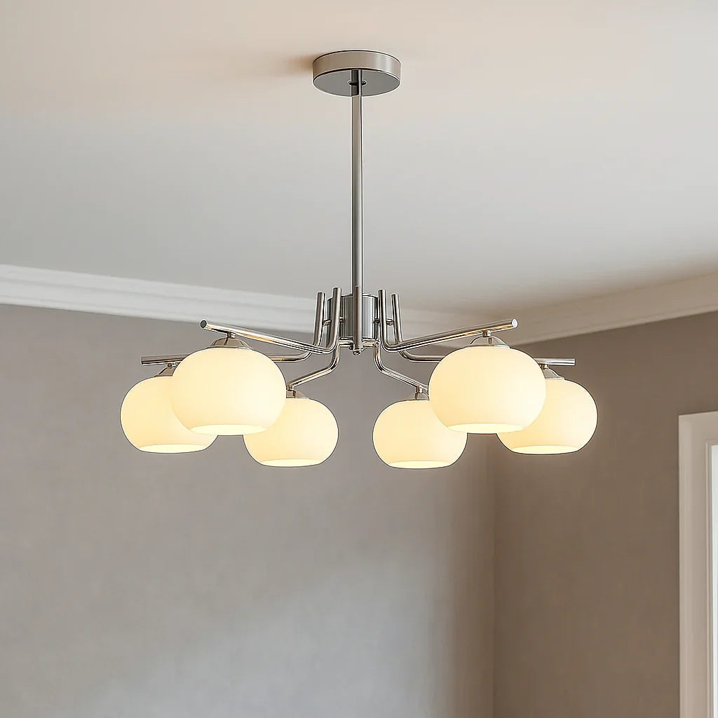 Chandelier with Bauhaus Style and LED Lighting