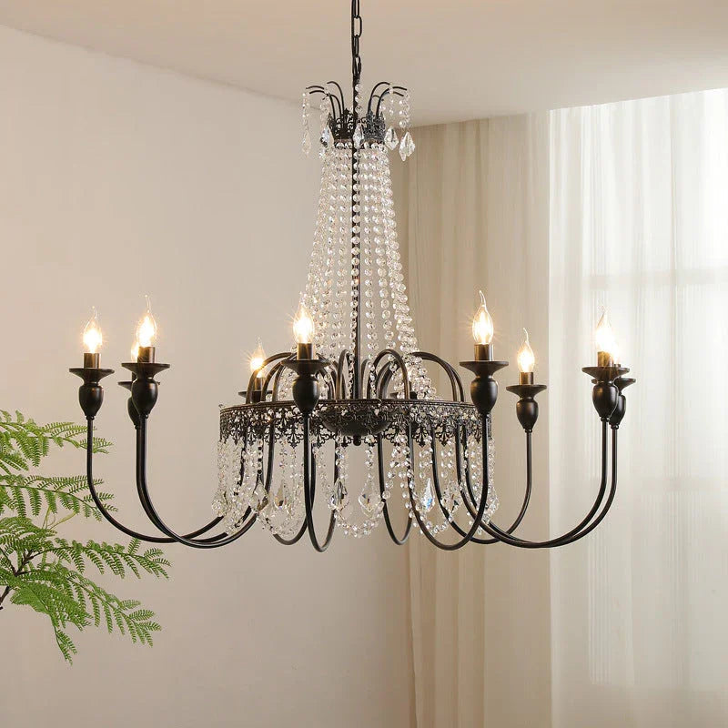 Chandelier with Crystal Accents and Elegant Design