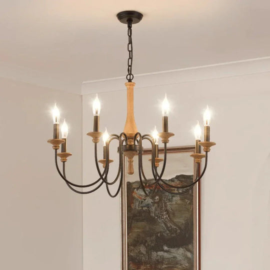 Chandelier with Vintage Design and Bedroom Illumination