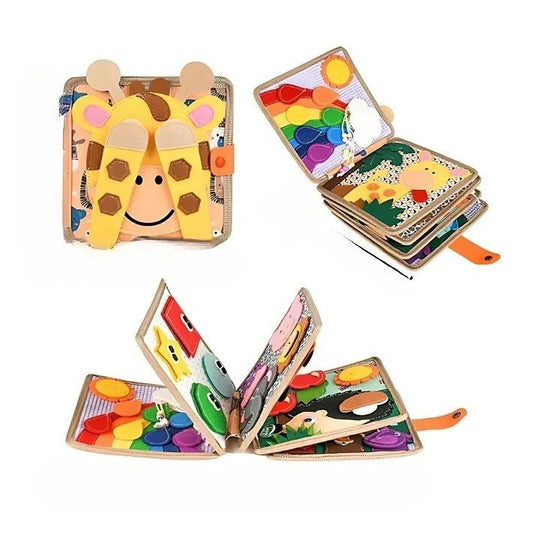 Children's Activity Book with Textures and Fasteners