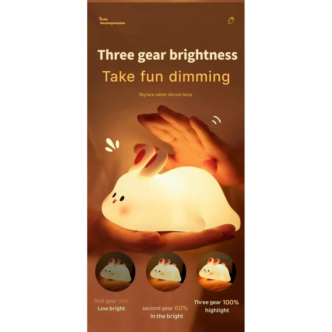 Children's Night Light with Silicone Design and USB Rechargeable
