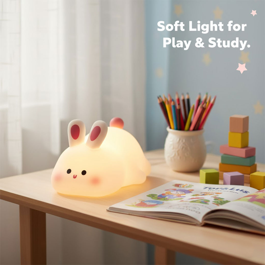 Children's Night Light with Silicone Design and USB Rechargeable