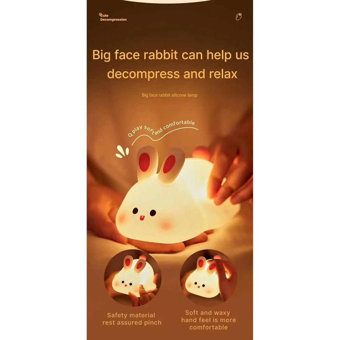 Children's Night Light with Silicone Design and USB Rechargeable