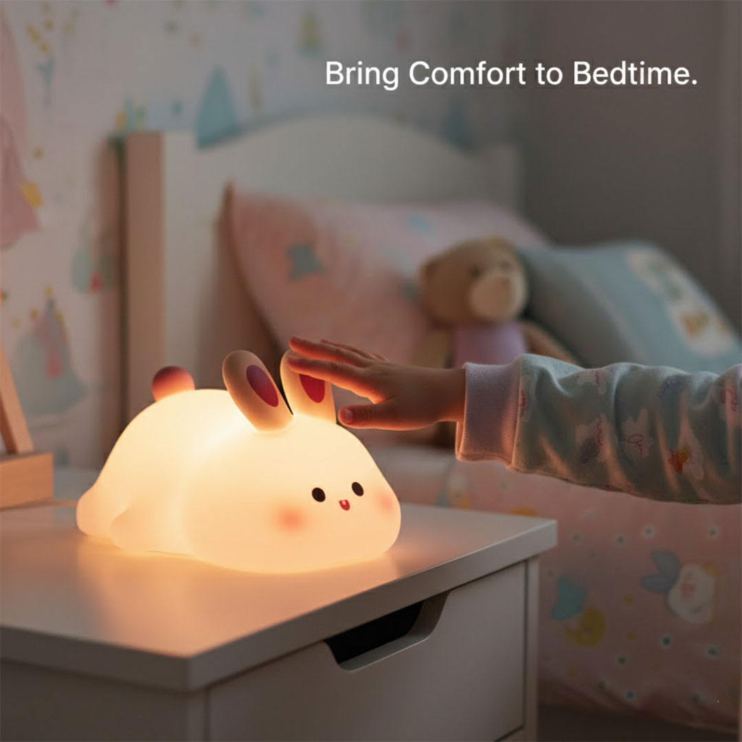 Children's Night Light with Silicone Design and USB Rechargeable