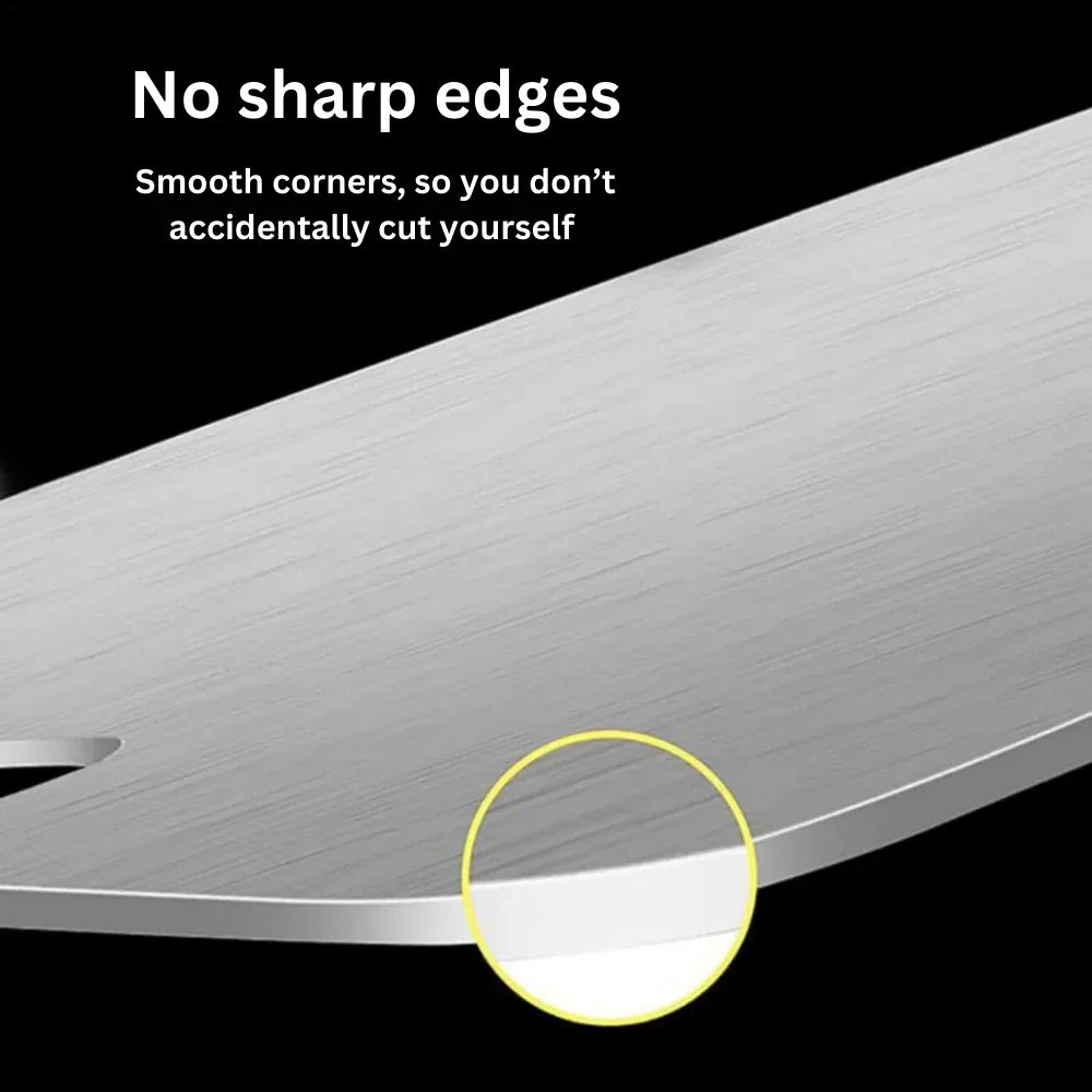 Chopping Board with Titanium Surface and Non-Porous Design