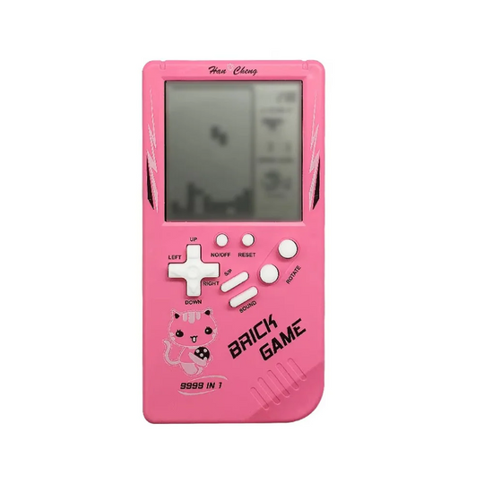 Classic Game Console with Portable Design and Kid-Friendly Games