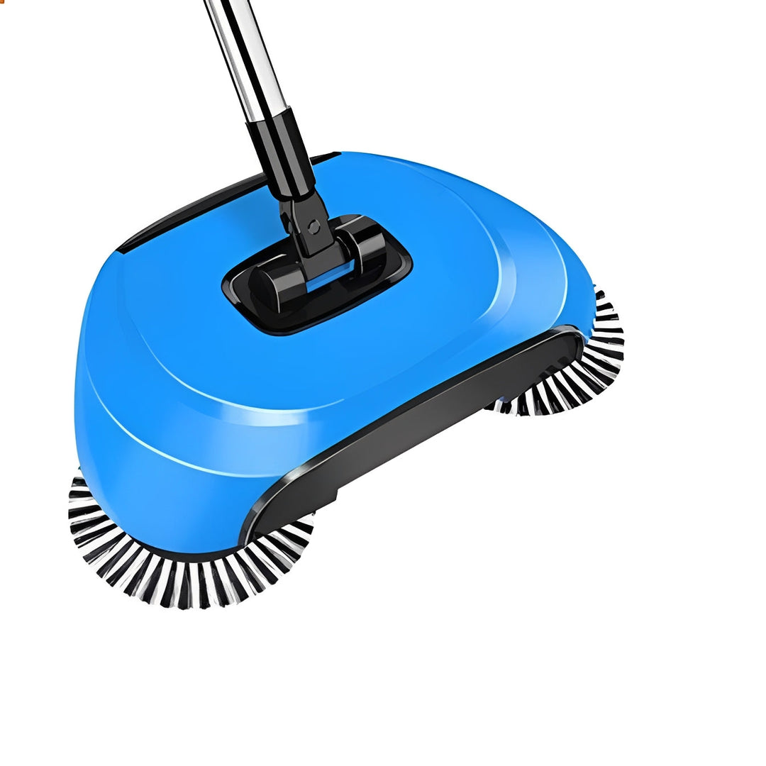 Cleaning Tool with Stainless Steel Broom and Scraper