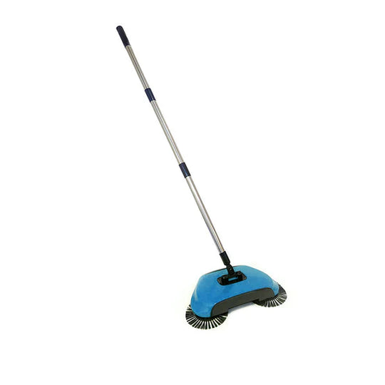 Cleaning Tool with Stainless Steel Broom and Scraper