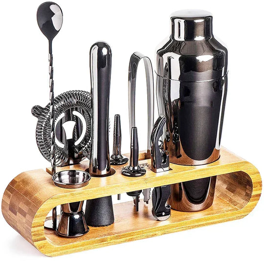 Cocktail Shaker Set with Stainless Steel and Bar Tools