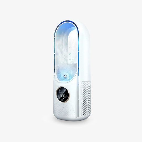 Cooling Fan with Bladeless Design and USB Port
