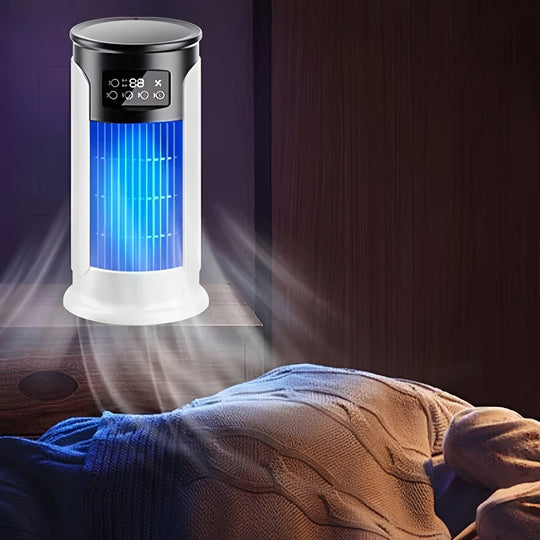 Cooling Fan with Portable Design and Water Reservoir
