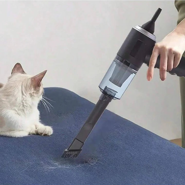 Cordless Car Vacuum with USB Charging and Handheld Design