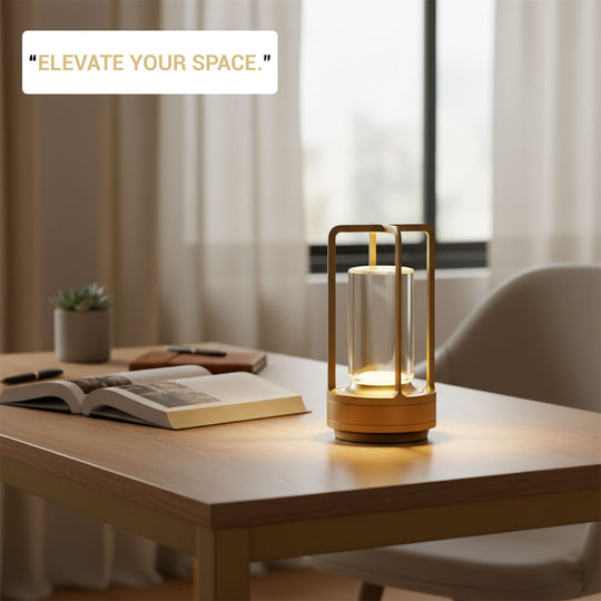 Cordless Lamp with Touch Control and Metal Design