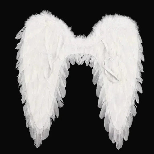 Costume Wings with Foldable Design and Feather Detail