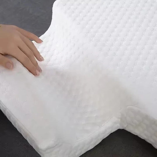 Couple Pillow with Memory Foam and L-Shaped Design