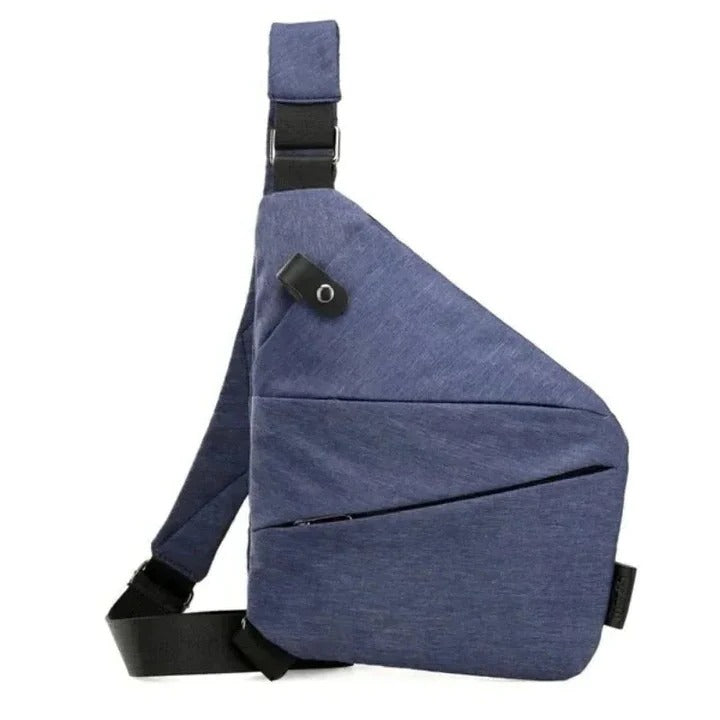 Crossbody Bag with Hidden Zipper and Secure Closure