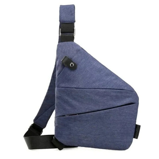 Crossbody Bag with Hidden Zipper and Secure Closure